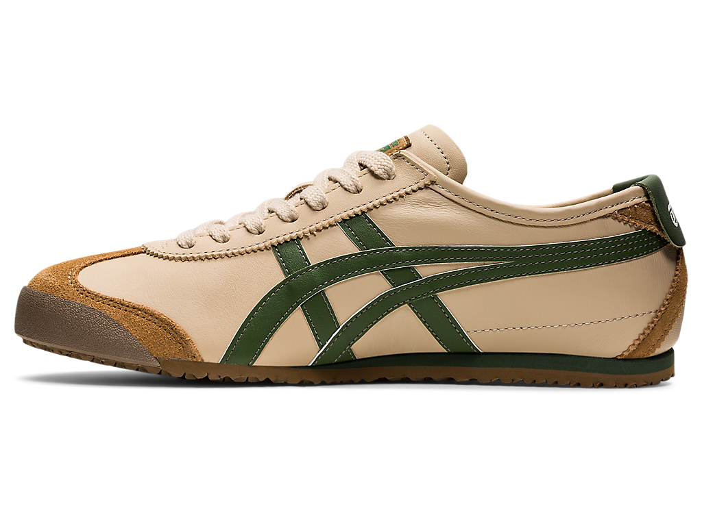 오니츠카타이거 멕시코 66 베이지 그래스 그린 (Onitsuka Tiger MEXICO 66 — BEIGE/GRASS GREEN) 출고 실사 샘플